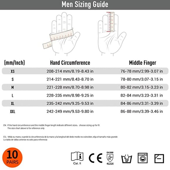 NEW Vgo Safety Work Gloves, Gardening, Non-slip Dipping Gloves (NT2110) Medium - Picture 6 of 6